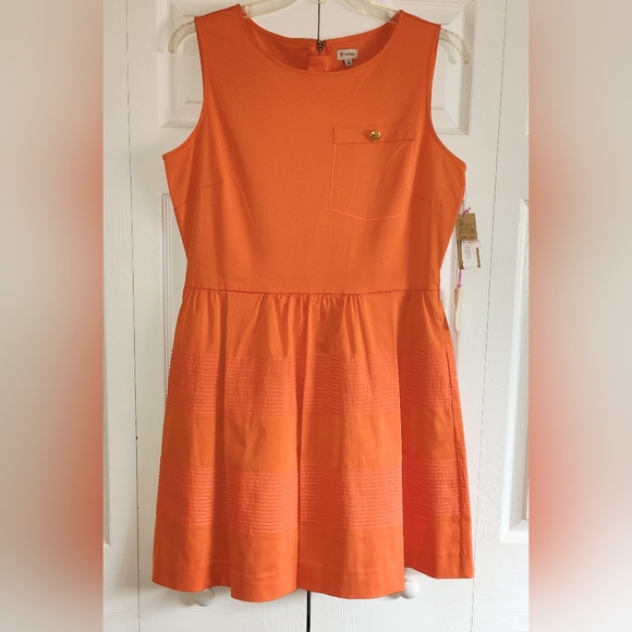 NWT Daniel Cremieux Penelope Fit & Flare Dress, Sz 12. MSRP $129. - Picture 1 of 5
